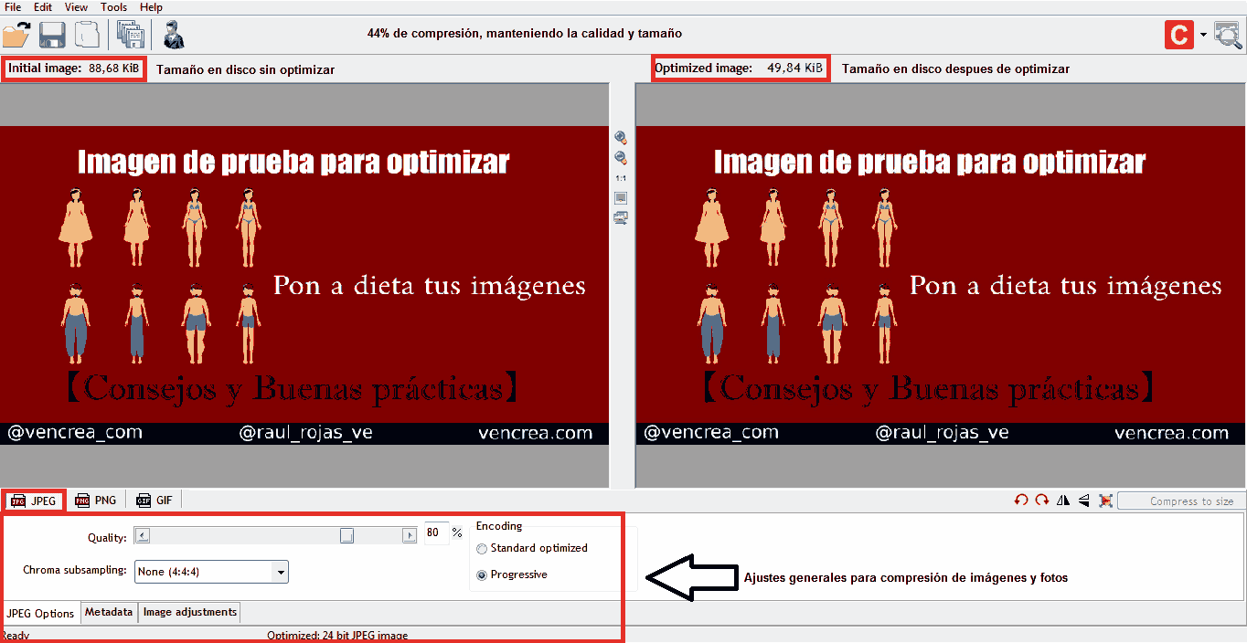 Optimizador de imágenes RIOT JPEG