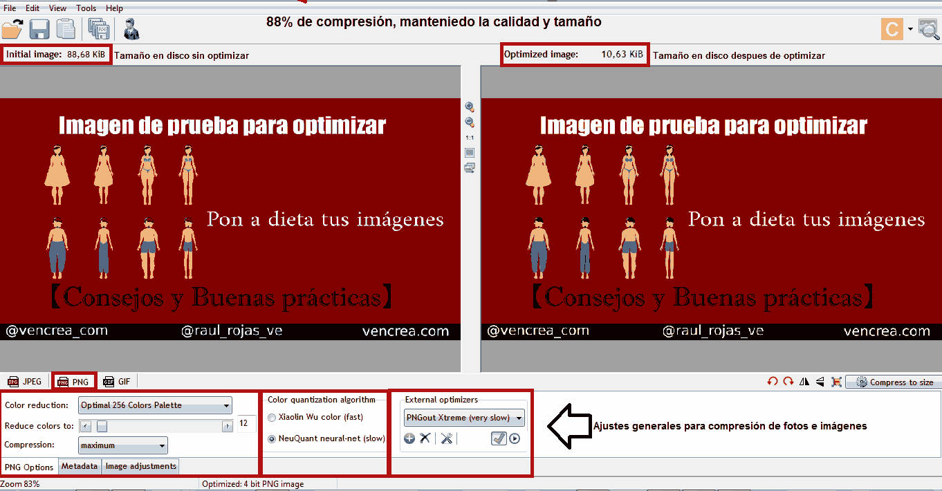 Optimizador de imágenes RIOT PNG