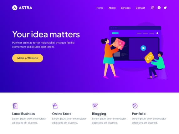 Astra Tema para WordPress Gratis