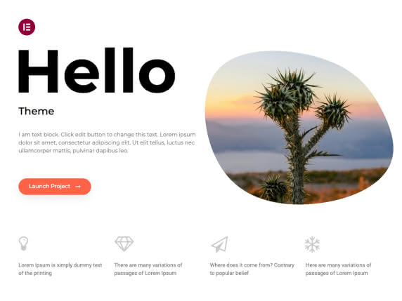 Hello Theme Tema para WordPress gratuito