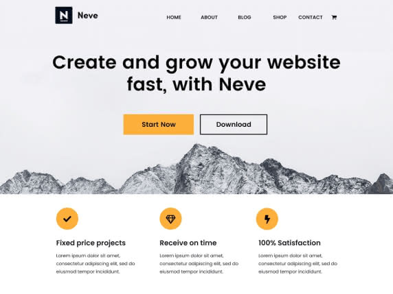 Tema para WordPress Gratis Neve