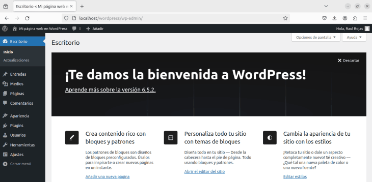 Administrador de WordPress en Ubuntu 22.04 con LAMP